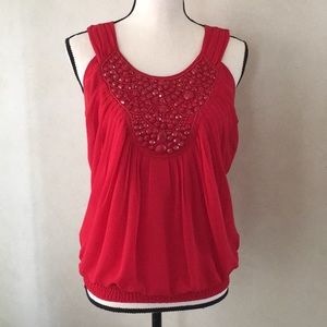 Cache Red Blouse